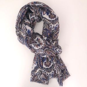 J. Crew Wool Paisley Scarf